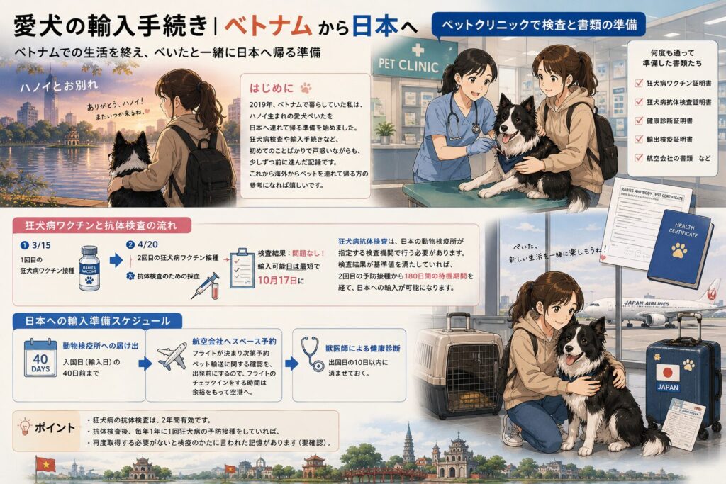 コラム|愛犬の輸入手続き|ベトナムから日本へ